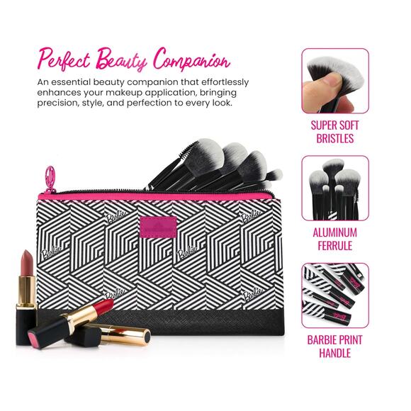 Barbie Classic Brush Gift Set with Make Up Pouch / NEW IN BOX - Picture 4 of 4